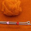 5 Stück/Set Bunte Stricknadel-Stopper Herzförmige Doppel-Loch Nadelspitzen-Schutz DIY Strickzubehör