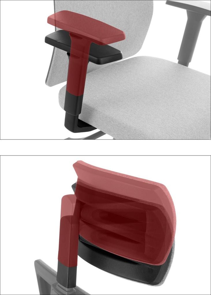 Swivel chair with extendable seat ZN-807-B tk.30