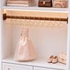 10pcs Stainless Steel Doll House Clothes Hanger Rose Gold Outfit Holder  Wardrobe Storage