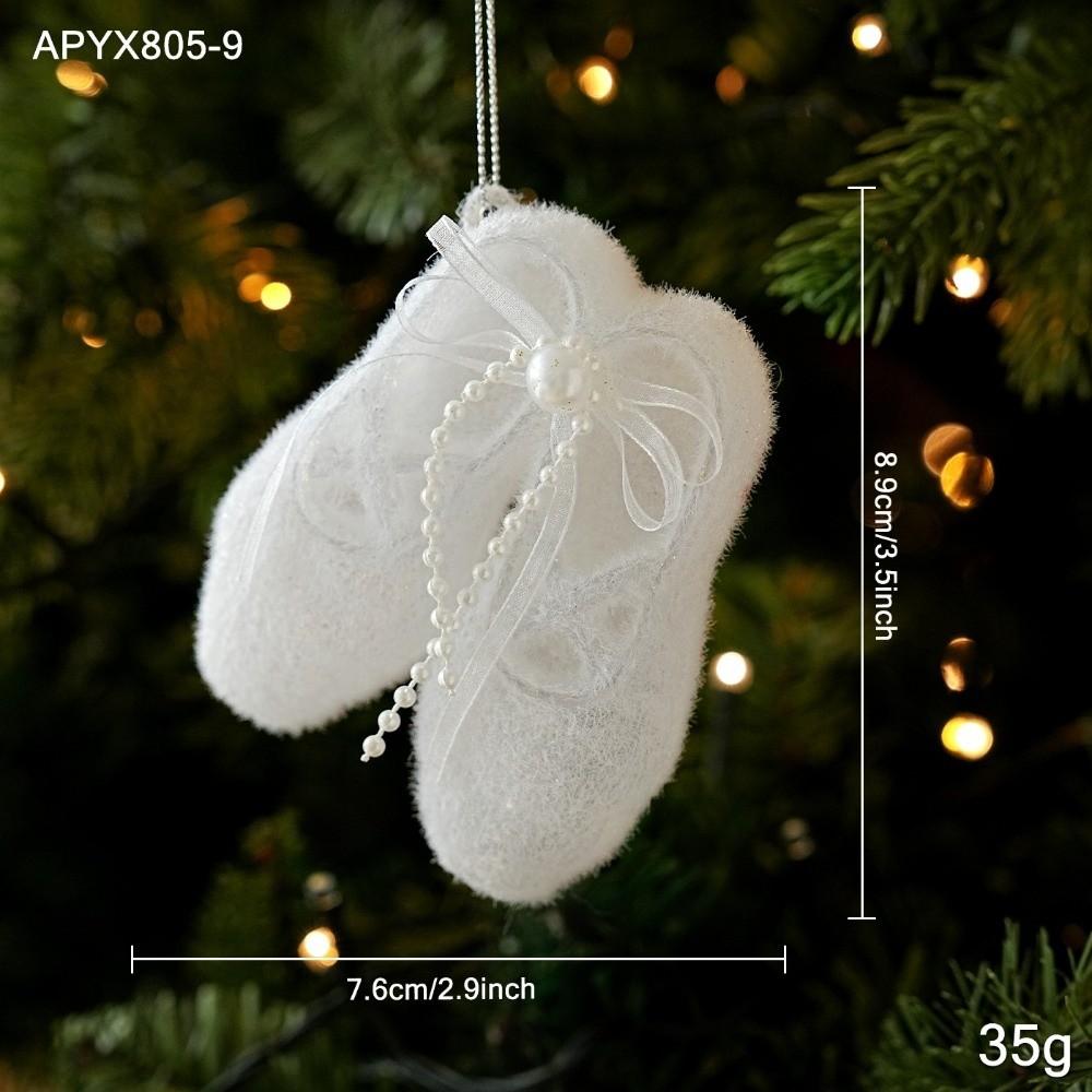 Plastic Tree Hanger Glitter Coat Xmas Charm New Hanging Bauble Holiday Event