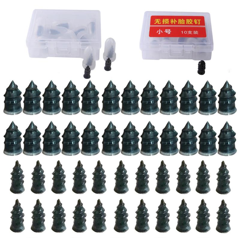 10-40Pcs/Box Vacuum Tyre Repair Nail Universal Car Motorcycle Truck BikeTire Puncture Repair Rubber Nails Tools  Accessories