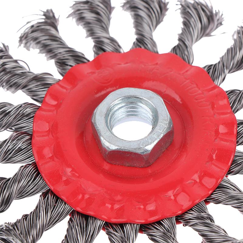 75/100Mm M14 Steel Wire Cup Brush Powerful Paint Removal Rotary Tool Twisted Steel Wire Wheel Abrasive For Angle Grinder Debu