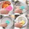 Wave Sponge Wipe Decontamination Dishwashing Sponge Block Scouring Cloth Dishwashing Cotton Wave Sponge Dishcloth
