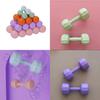 Colorful Rubber Coated Dumbbells Set For Fitness And Body Sculpting For Women