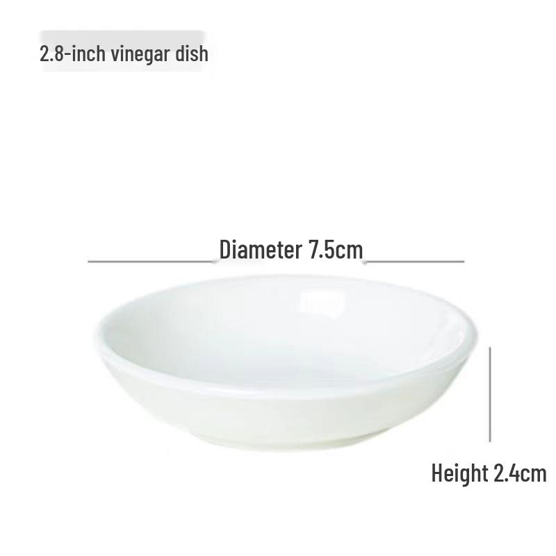 Jingdezhen Pure White Bone China Deep Round Plate for Western Cuisine