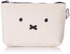 Miffy Canvas Medium Face Natural [Sifre] Pouch, Size B99.