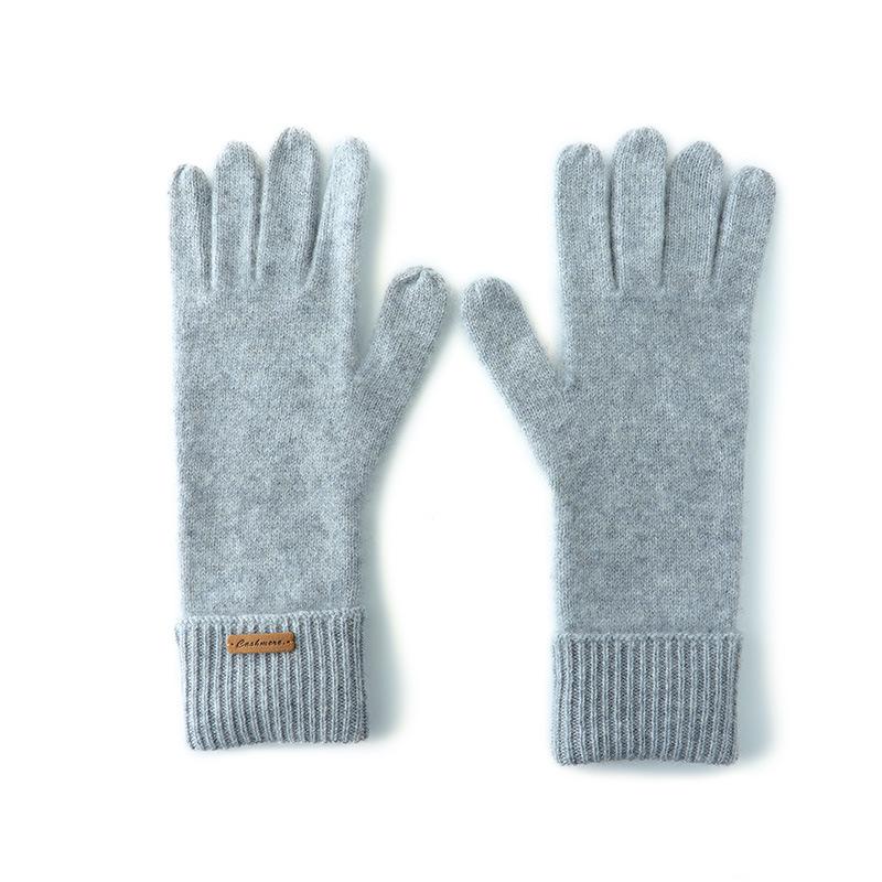 Touch Screen Gloves Cashmere Autumn and Winter New Style Unisex Striped Warm Cycling Windproof Knitted Five Finger