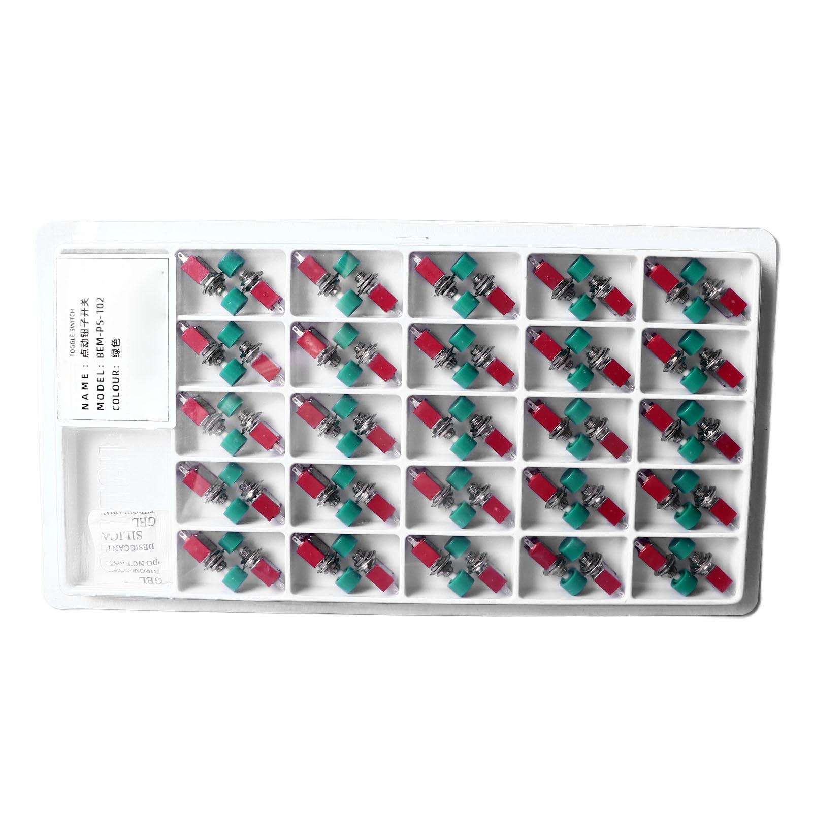 

50Pcs Mini 6mm 3 Pin Momentary Push Button Switch NO NC Mini Momentary Automatic Return Push Button