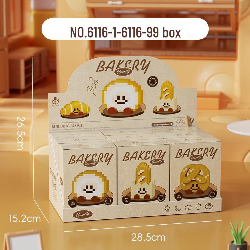 Lego-Compatible Birthday Cake Building Set: Swiss Roll Toy for Kids - Perfect June 1st Gift