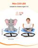 Kids Swivel Chair, 220 Lbs Capacity, Flower Shape Sensory Spinning Chair, Autistic Kids Sensory Toy Seat with Non-Slip Metal Base, Toddler Sit & Spin