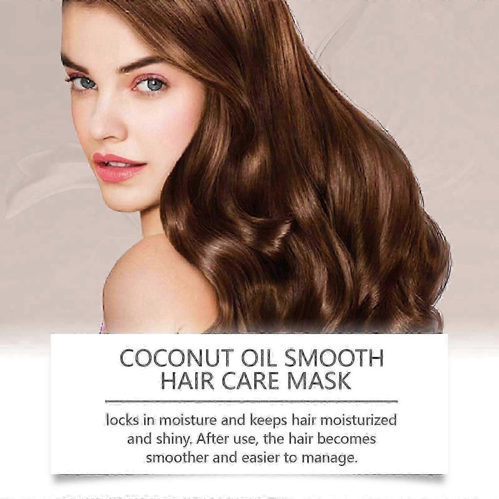 Wiyun Coconut Oil Hair Mask for Deep Hydration and Smoothing - Nourishes and Repairs Dry Hair