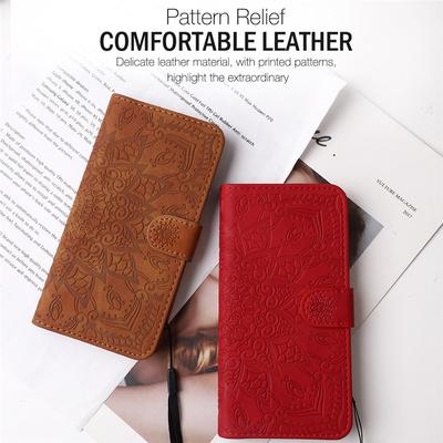 3D Datura Flower Pattern Flip Case For iPhone 11 12 13 14 15 Pro X XS Max XR 7 8 Plus SE 2025 Wallet Leather Phone Cover Sling