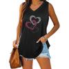 Women Fashion V Collar Tank Top Women Casual Sleeveless T-shirt