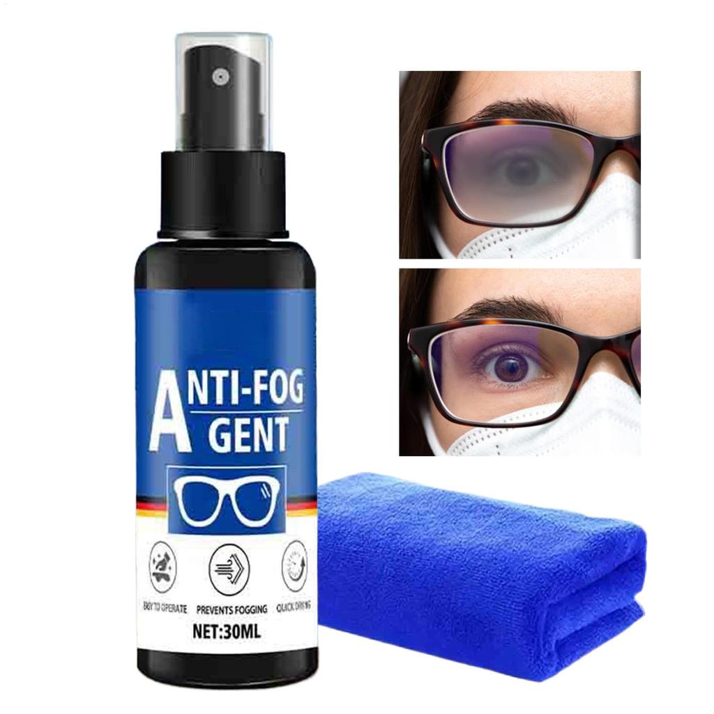 Spray Antiappannamento Per Occhiali, 30ml Liquido Detergente Lenti Soluzione Anti-Appannamento Per Occhiali Da Vista Occhiali Protettivi Maschere Subacquee Maschere da Snorkel Macchine Fotografiche Subacquee