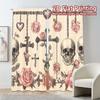 Set Of 2 Flat Printing Jit Curtains Without Rod Gothic Romance Popular Fashionable Versatile Durable Polyester Curtain Made