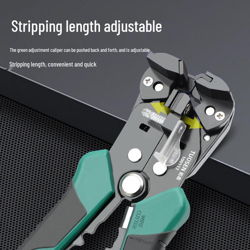 Tuosen Multifunctional Electrician's Wire Stripping and Crimping Pliers
