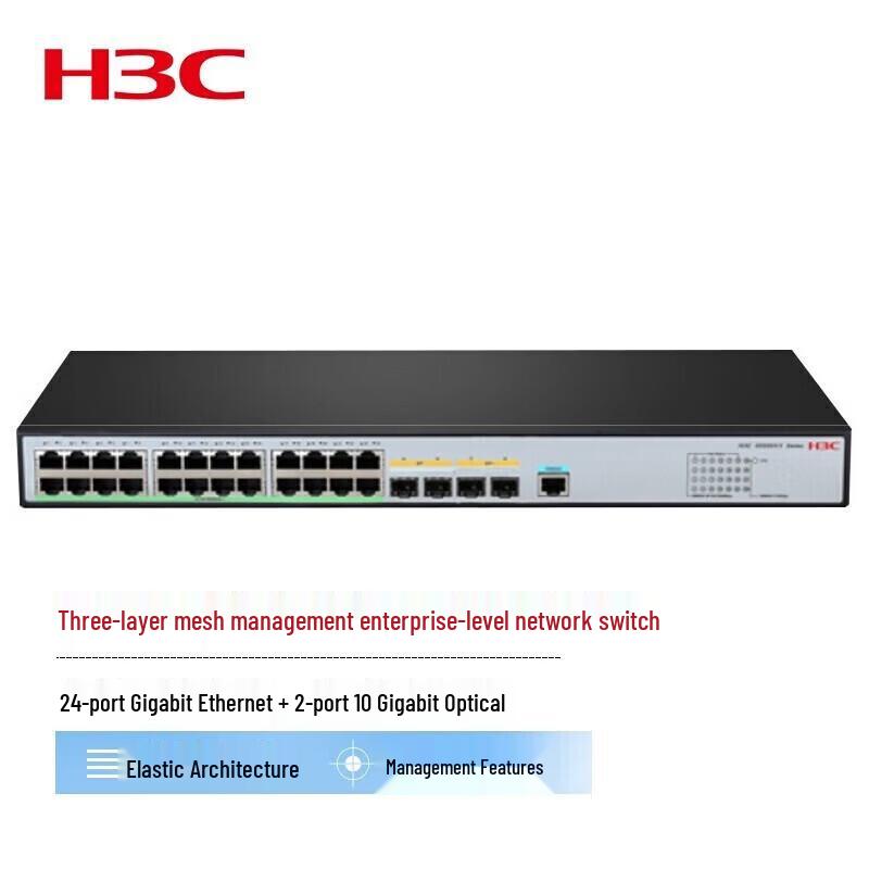 H3C S5500V3-28PS-SI 24-Port Gigabit Layer 3 Managed Enterprise Switch