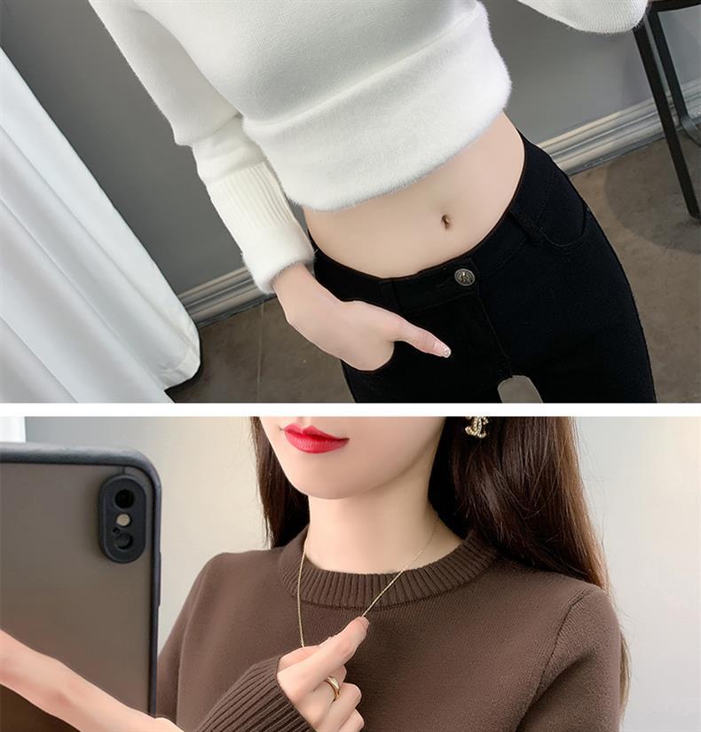 2025 Women's Plus Size Velvet Sweater: Cozy, Thick, Slimming Autumn/Winter Top