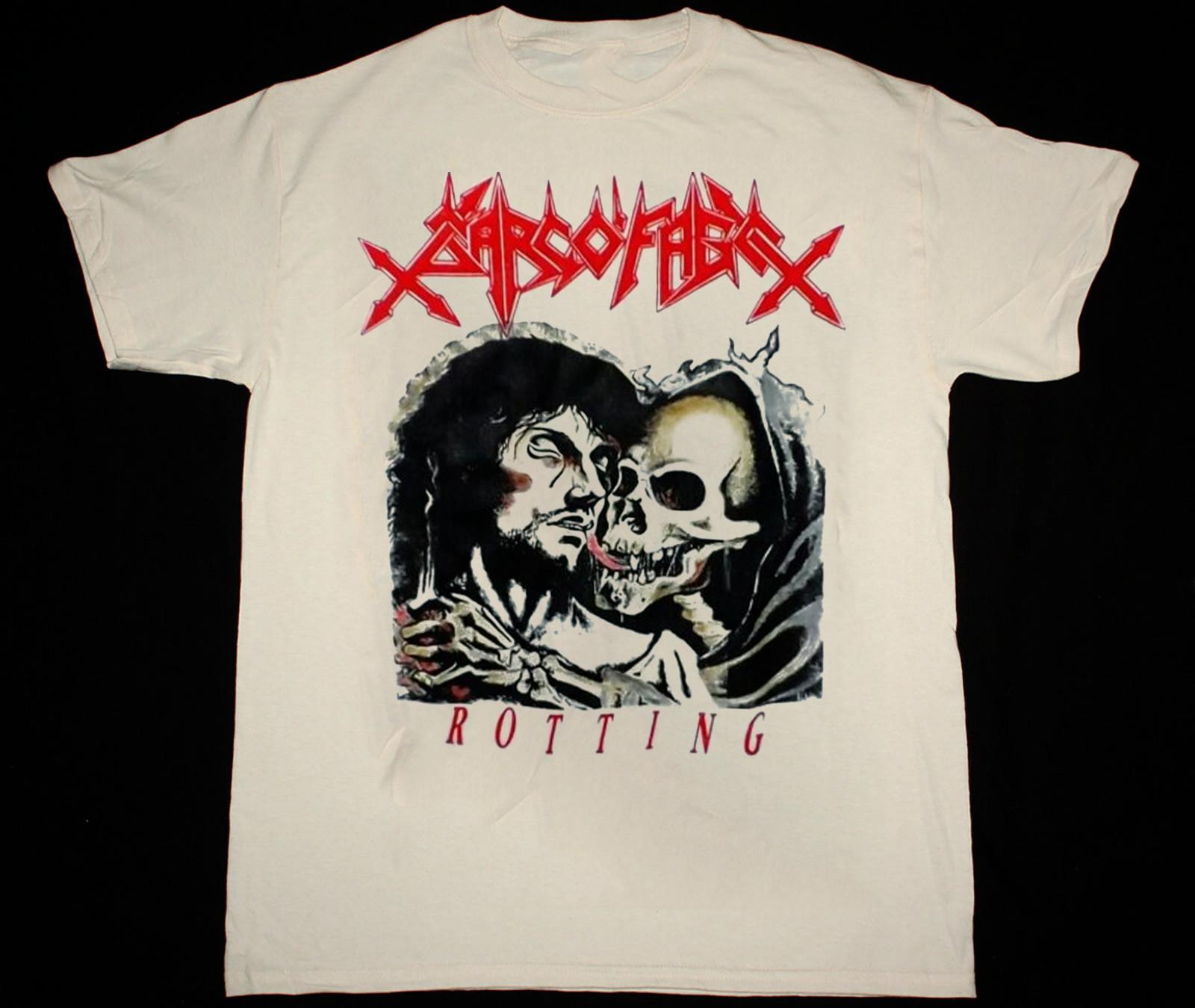 Vtg Sarcofago Band Rotting Heavy Cotton White S-5XL Unisex Shirt MC253 S