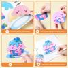 Multicolor DIY 3D Paper Sticker Enlightenment Craft Sticker Decals  For Kids