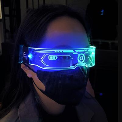 Leuchtende dekorative Brille Neon Party Dekoration Led Sonnenbrille für Nachtclub DJ Dance Music Festival Rave