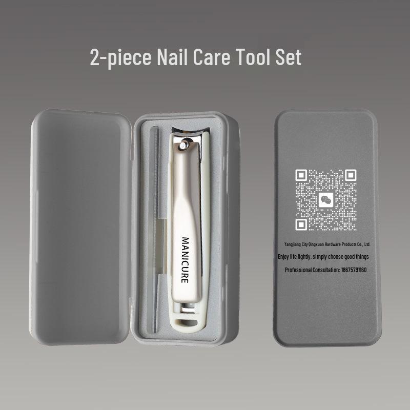 Custom Logo Nail Clipper Set: Nail Clippers, File & Ear Pick In Gift Box