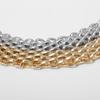 Ingemark Exaggerated Gold Color Wide Choker Necklace Women High Quality Adjustable Chunky Chain Neck Accessories New Jewelry