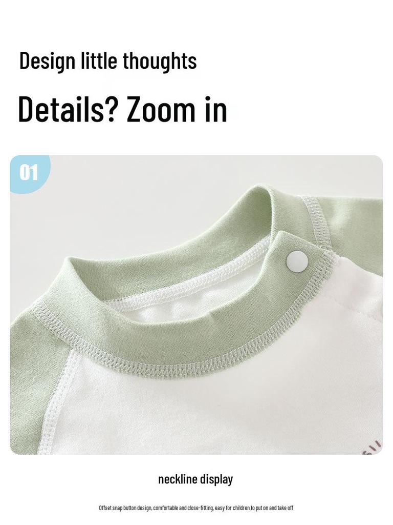 Reading Bear A-Grade Cotton Baby Pullover & Bottom Set - Boys & Girls Infant Base Layer 
