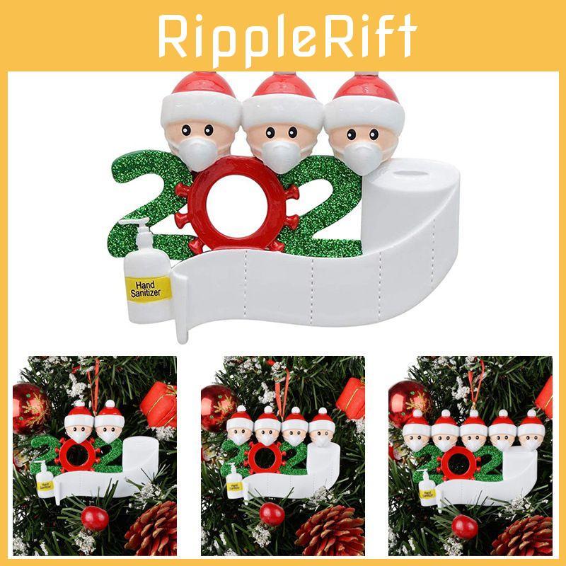 2020 Xmas Christmas Tree Hanging Ornaments With Diy Family Name Santa Pendants