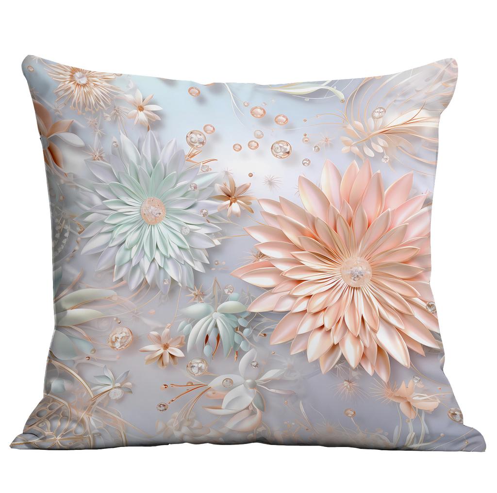 New Retro Imitation Three-dimensional Flower and Bird Pillowcase Home Living Room Sofa Cushion Pillowcase Decoration