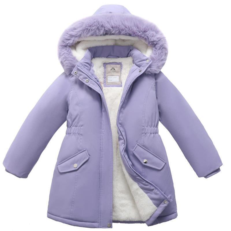Girls Down Cotton Jacket 2025 New Winter Children Clothing Girl Mid-Length Three-Proof Coat Warm Overcoats
