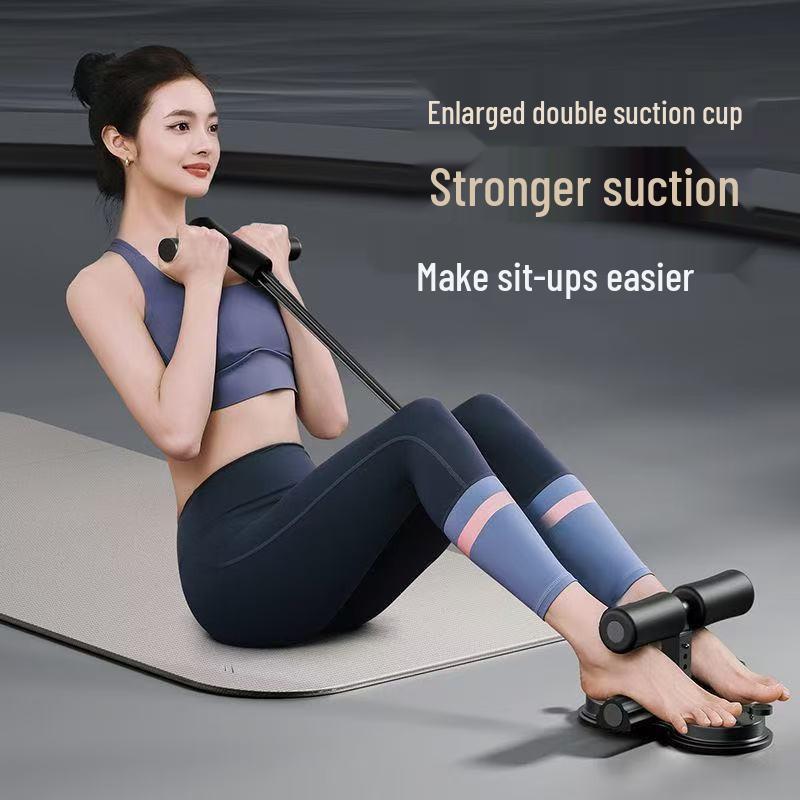 Dual Suction Ab Roller with Pull Rope - Ab Muscle Trainer & Sit-Up Assist
