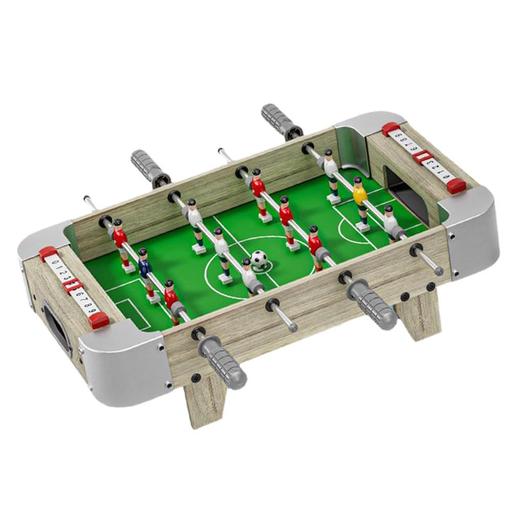 Desktop Soccer Table Foosball Soccer--Games Portable Wooden Two Hands for Outdoor Party Adults ,