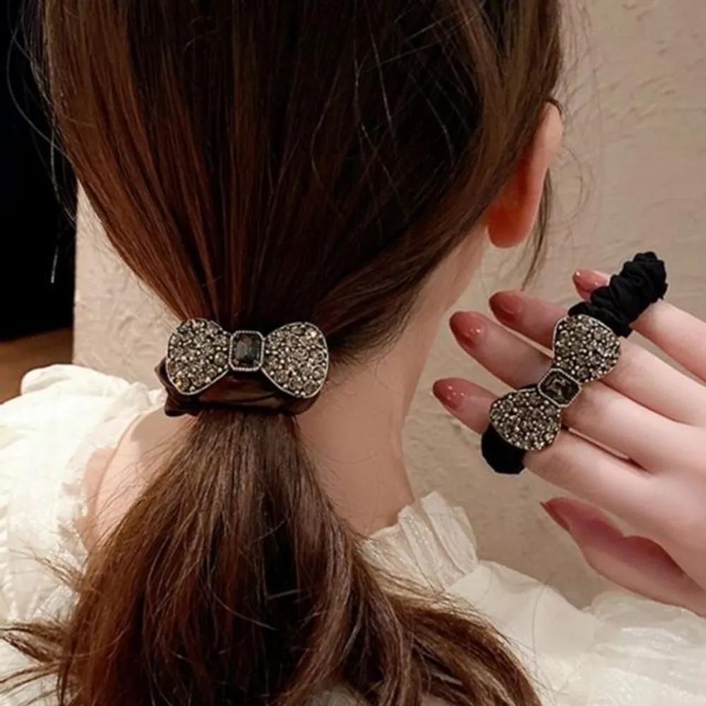 Ribbon hair tie scrunchie, two types of fixed delivery 2-piece set