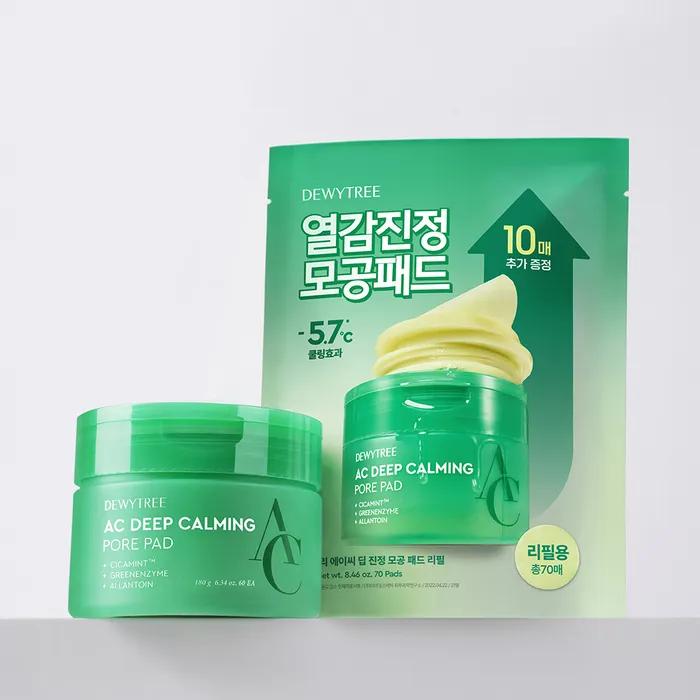 [Total 130 sheets, 1 Main Product + 1 Refill] AC Deep Soothing Pore Pads 60 Sheets Main Product + 70 Sheets Refill
