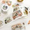 Dämmerungs-Katzenkaffee-Serie: Süße Katzen-Illustration Stanz-Washi-Tape