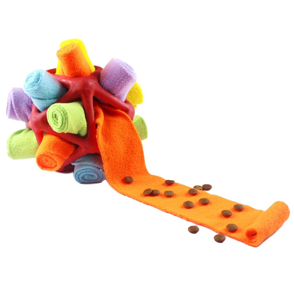 Triangular Pet Puzzle Toy: TPR Hollow Sniffing & Teething Ball for Dogs