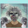 Läskig Zombie Clown Mask För Halloweenfester Premium Latex Rolig Design Idealisk För Escape Rooms