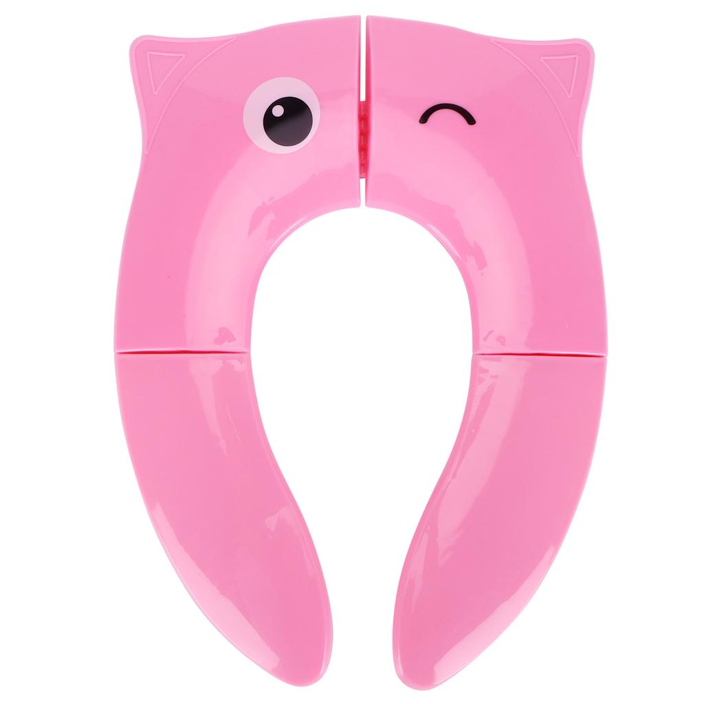 Folding Potty Seat Pad Portable Baby Toddler Toilet Training Seat Non Slip Pad for Travel(Pink )