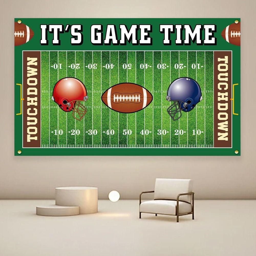 Party Decor 59.06x39.37in Football Birthday Party Decorations Super Football Game Backdrop Banner Boys