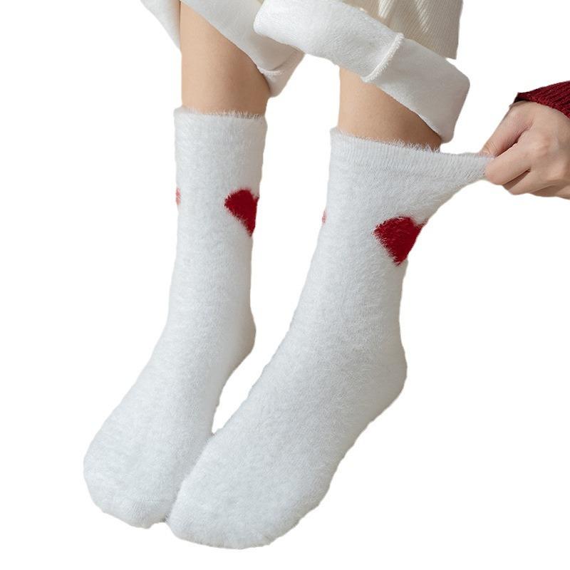 Women s Socks Winter Thickened Mid-calf Socks One Size