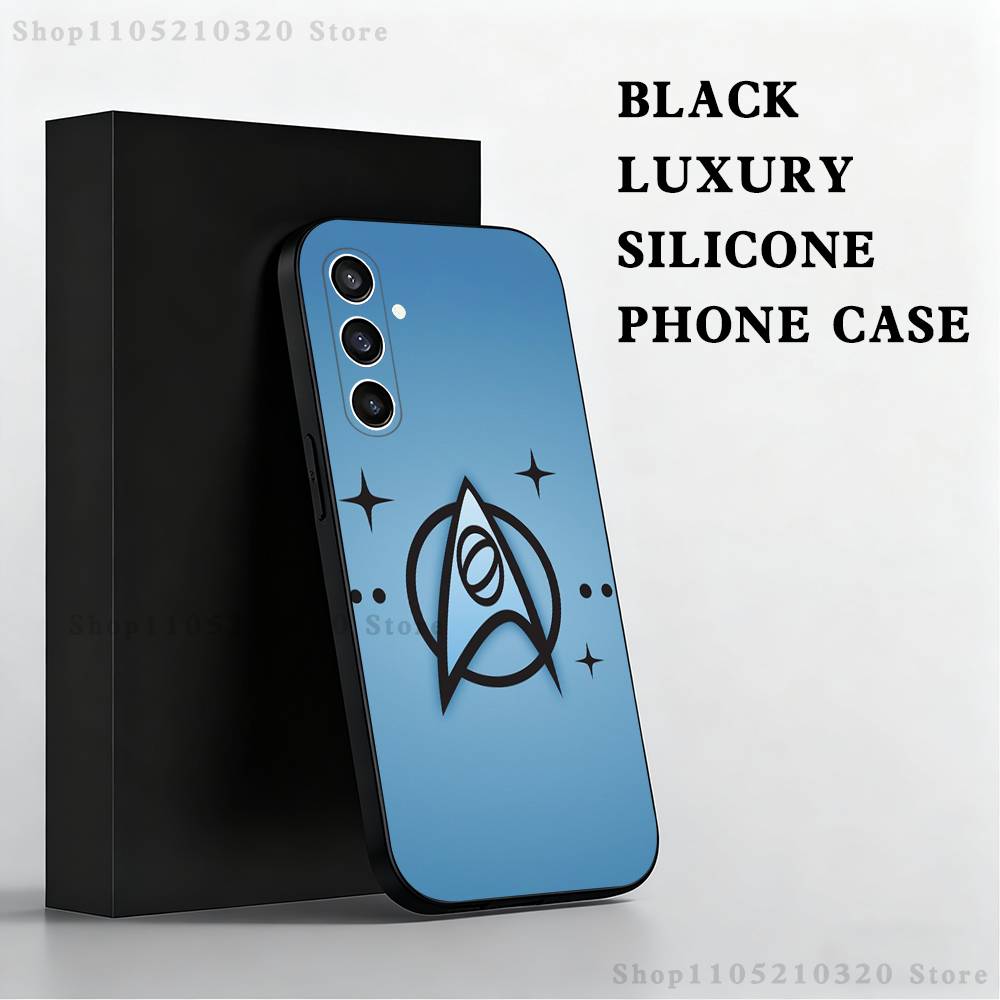 S-Star Trek S-Ships Phone Case For Samsung S25,S24 Ultra,S20,S30 plus,S22 plus,S23,S30 Ultra 5G Silicone Black Shell