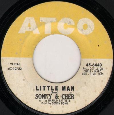 7-Zoll Schallplatte SONNY & CHER - Little Man 456440 ATCO Records 1966 US Rock Gebraucht