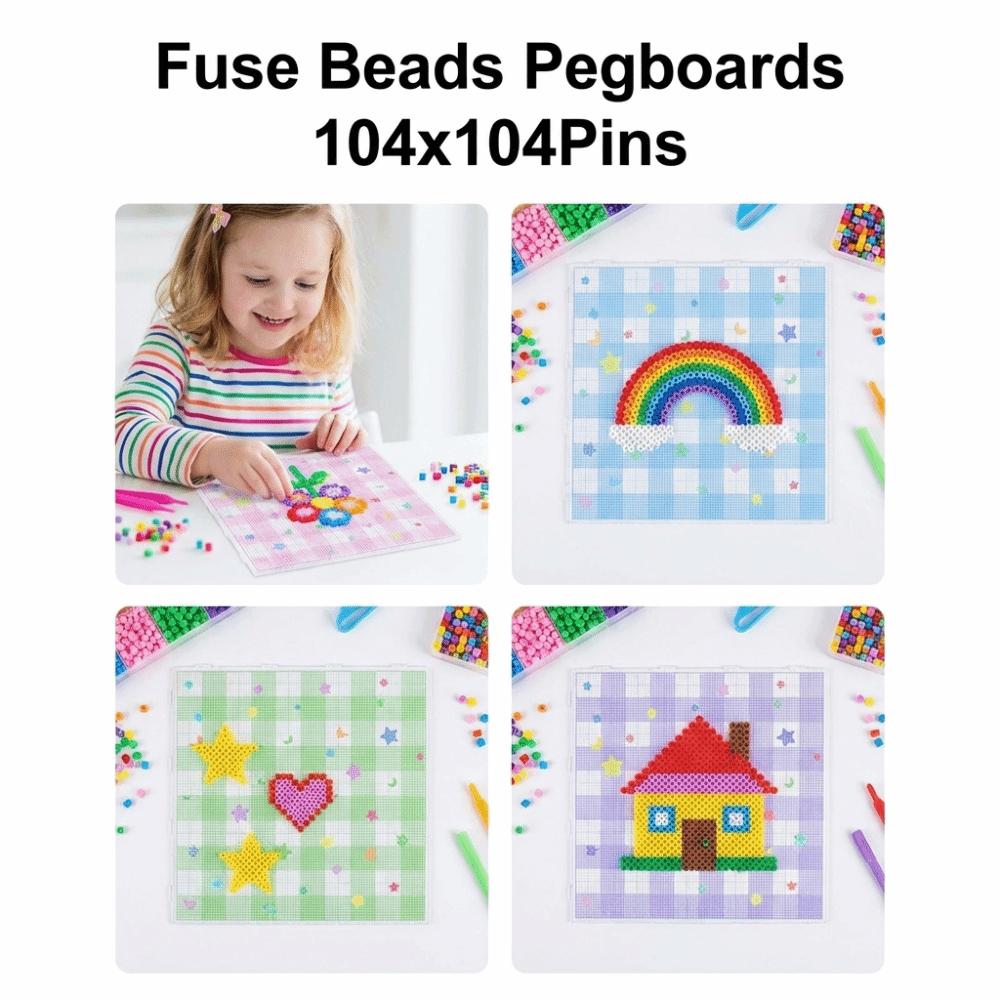 78x78/104x104Pins Fuse Beads Pegboards Stars Moons Hama Beads Pegboards  Puzzle Making