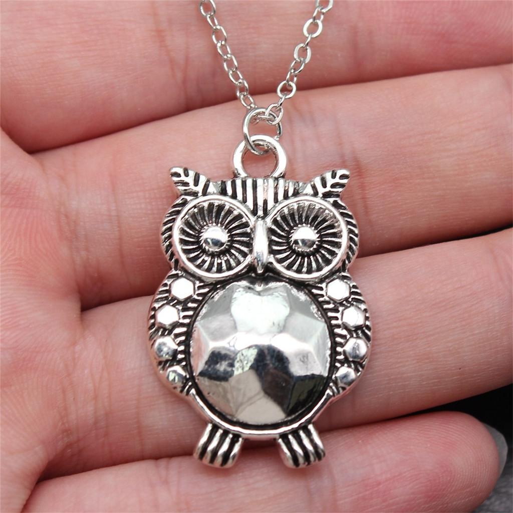 Owl Eagle Necklace On The Neck 43cm Chain Female Jewellery Mother's Day Ethnic Supplies