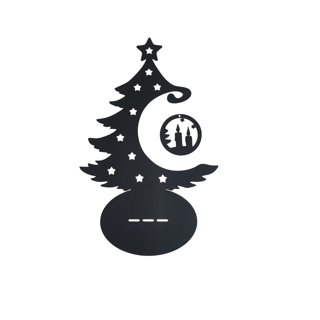 1Pc Christmas Iron Art Decoration Ornament, Christmas Scene Decoration, Desktop Decoration, Christmas Tree Desktop Decoration Ornament, DIY Be