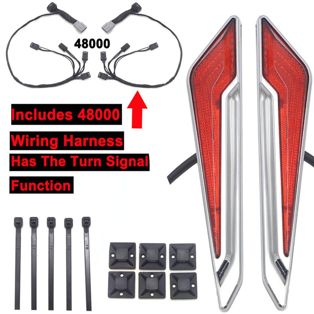LED-Begrenzungsleuchte Dekorative Lampe für HONDA Goldwing 1800 GL1800 F6B 2018-2021 2020 Gold Wing Blinker Seitenkoffer-Einsätze