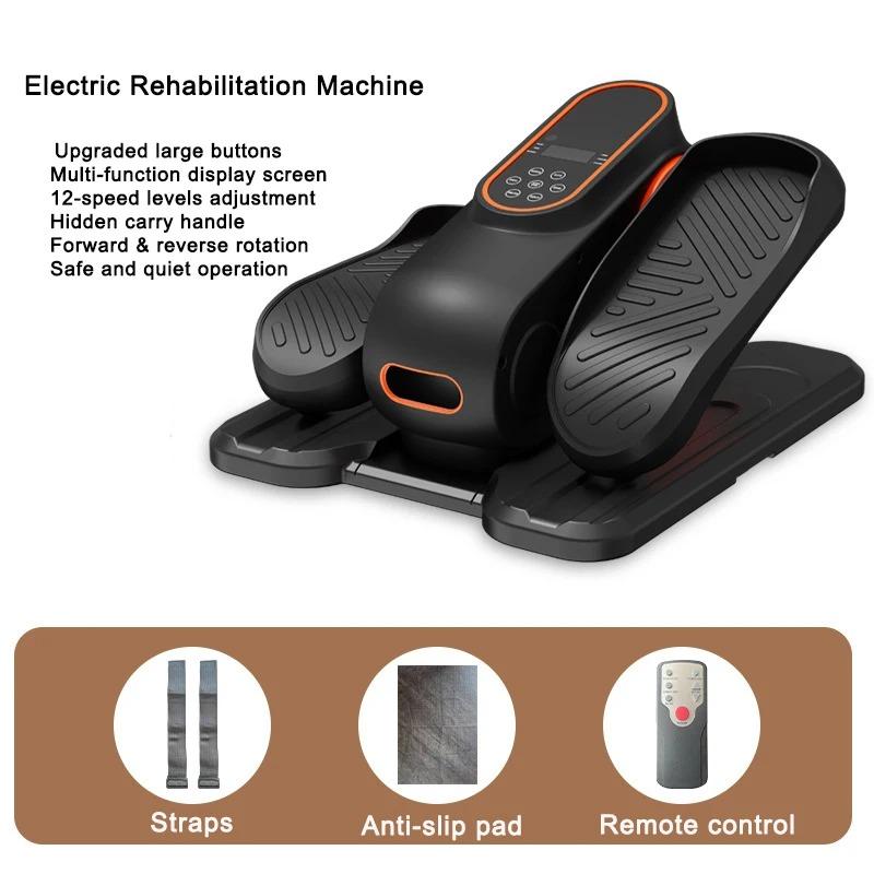 Electric Air Walker Stepper Household Indoor Fitness Equipment Quiet Motor, Adjustable Resistance&LCD Tracker for Home Gym/Office Workout