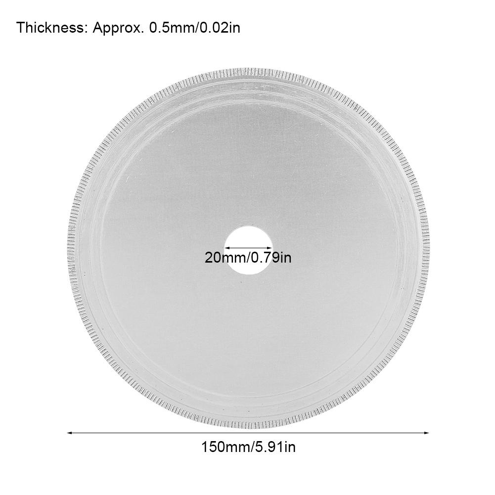 Diamond Lapidary Saw Disc Blade Diamond Cutting Disc Blade for Crystal(150*20*0.5mm)