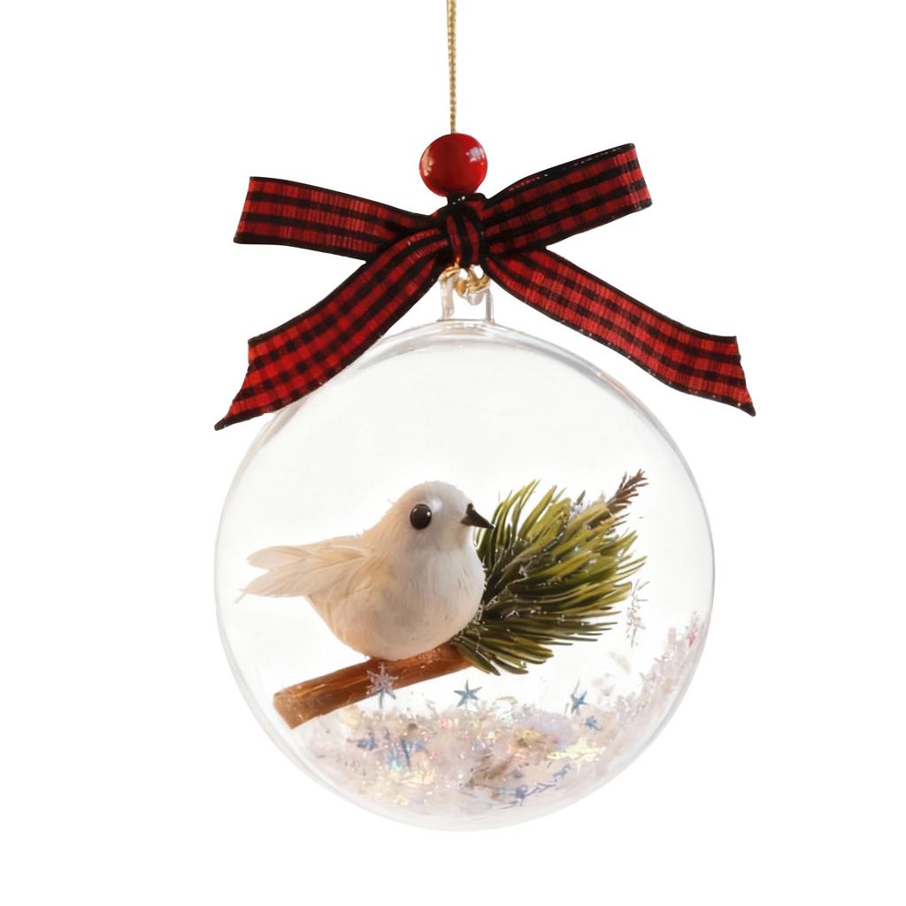 3d Red Crystal Ornament Set Ideal For Christmas Trees, Commemorative Gifts, Room Decor, And Plastic Christmas Baubles